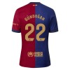 Maillot de Supporter FC Barcelone Gundogan 22 Domicile 2024-25 Pour Enfant